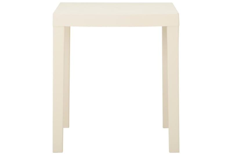 Hagebord hvit 79x65x72 cm plast - Hvit - Hagemøbler - Hagebord - Spisebord ute