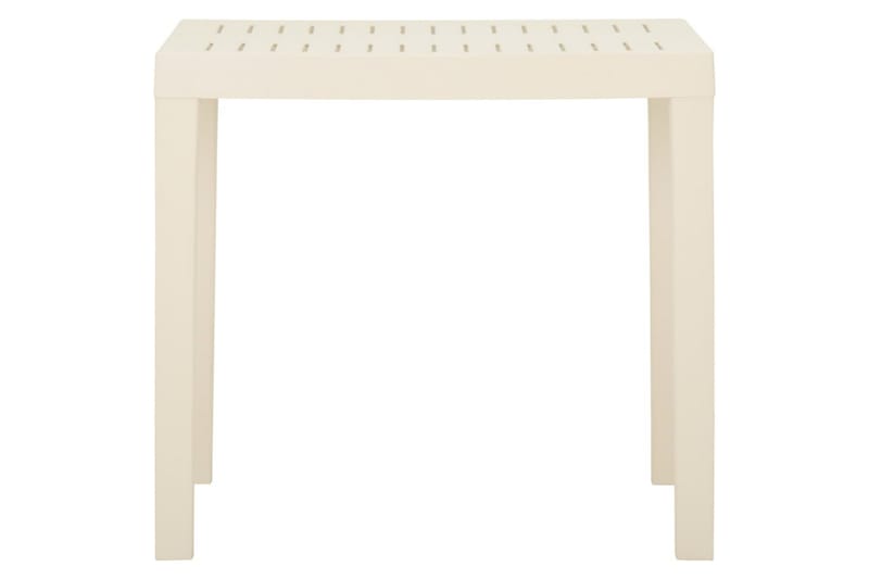 Hagebord hvit 79x65x72 cm plast - Hvit - Hagemøbler - Hagebord - Spisebord ute