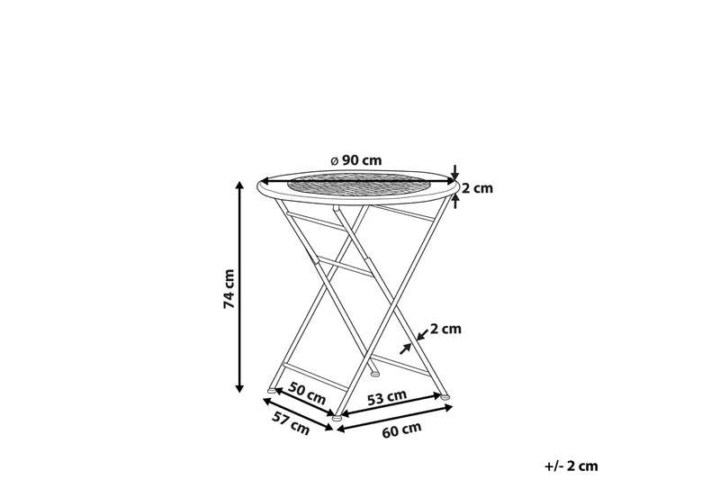 Hagebord Hvit BIVIO - Hvit - Hagemøbler - Hagebord - Spisebord ute