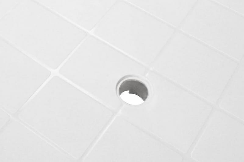 Hagebord hvitt 101x68x72 cm plast - Hvit - Hagemøbler - Hagebord - Spisebord ute