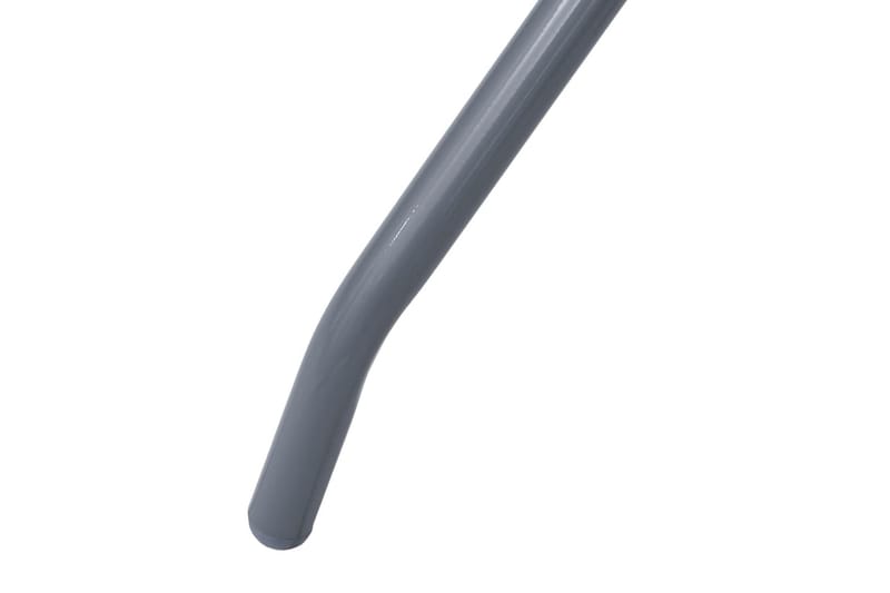 Hagebord lysegrå 60 cm stål og glass - Grå - Hagemøbler - Hagebord - Spisebord ute