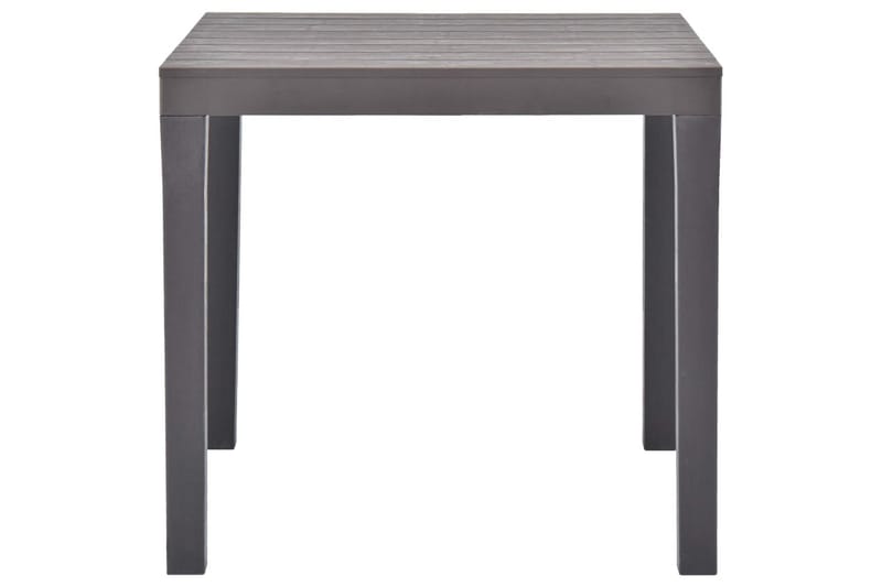 Hagebord mocca 78x78x72 cm plast - Brun - Hagemøbler - Hagebord - Spisebord ute