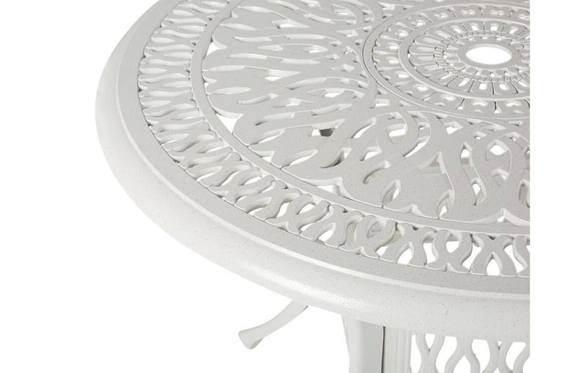 Hagebord rundt 90 cm Hvit ANCONA - Hvit - Hagemøbler - Hagebord - Spisebord ute