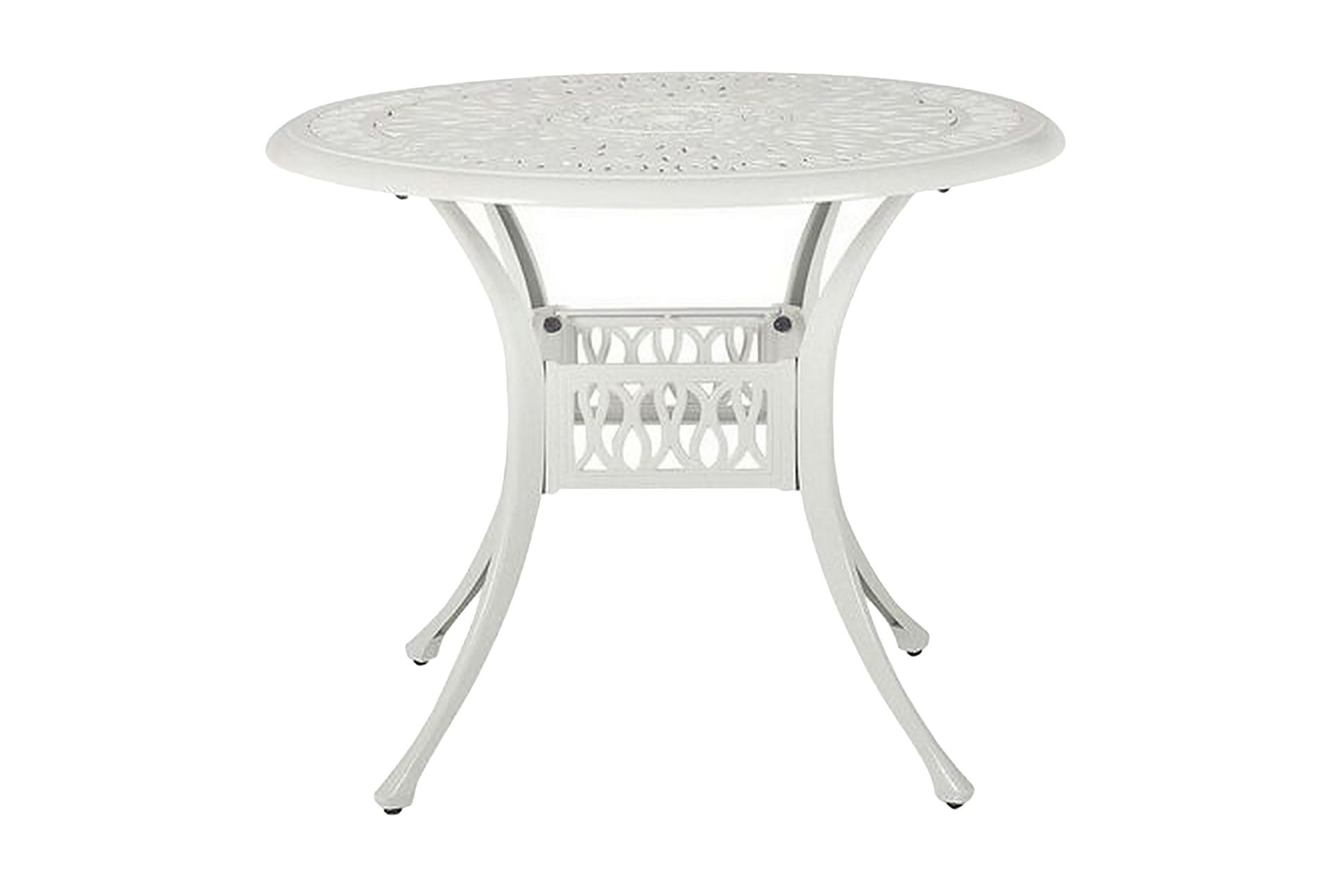 Hagebord rundt 90 cm Hvit ANCONA - Hvit