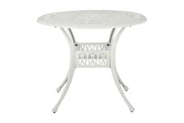 Hagebord rundt 90 cm Hvit ANCONA - Hvit - Hagemøbler - Hagebord - Spisebord ute
