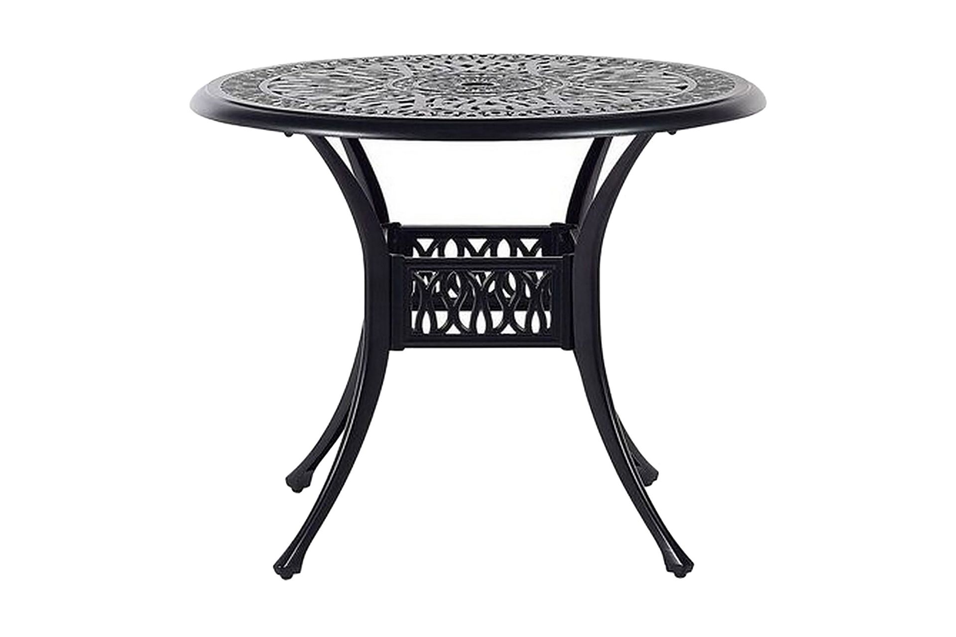 Hagebord rundt 90 cm svart ANCONA - Svart