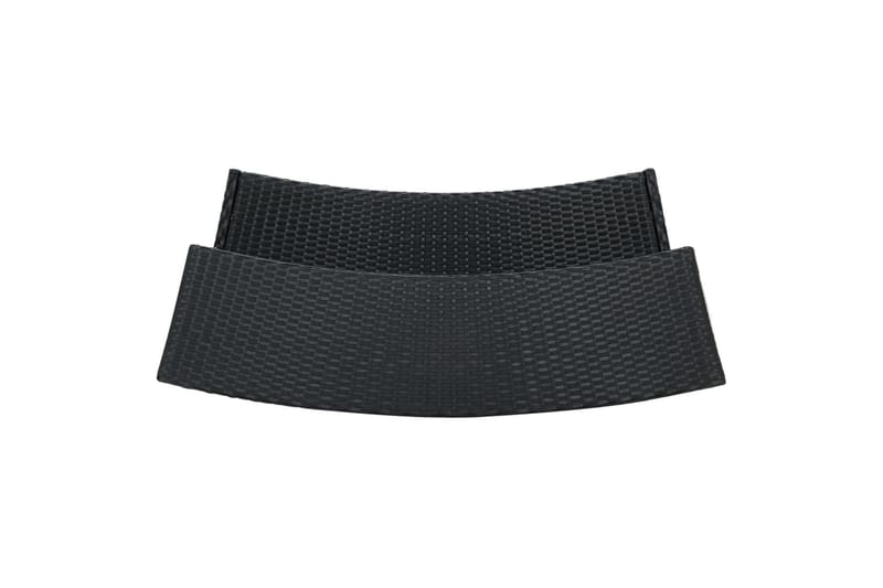 Hagebord svart 120x55x110 cm polyrotting - Svart - Spisebord ute