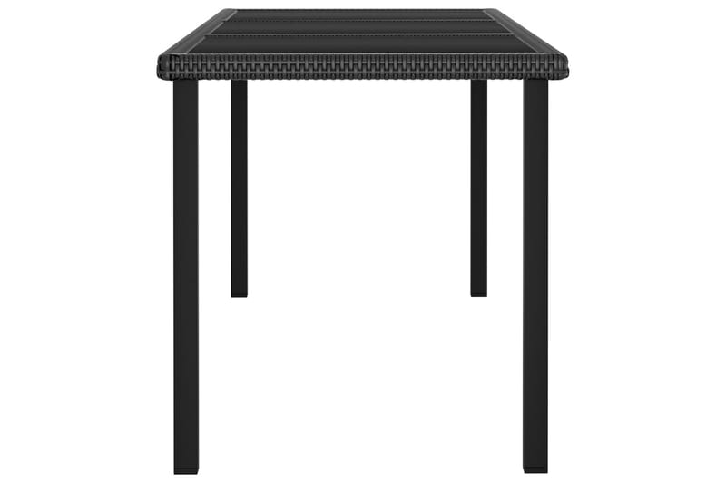 Hagebord svart 180x70x73 cm polyrotting - Svart - Hagemøbler - Hagebord - Spisebord ute
