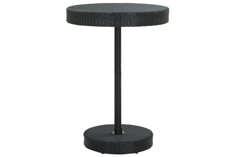 Hagebord svart 75,5x106 cm polyrotting - Svart - Hagemøbler - Hagebord - Spisebord ute