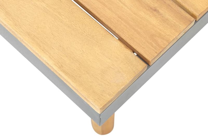 Hagesalongbord 60x60x31,5 cm heltre akasie - Brun - Hagemøbler - Hagebord - Spisebord ute