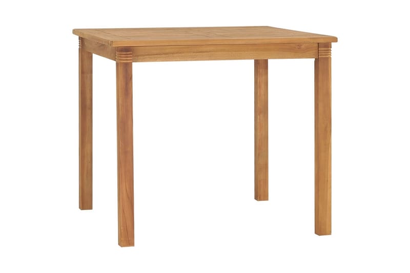 Hagespisebord 85x85x75 cm heltre teak - Brun - Hagemøbler - Hagebord - Spisebord ute