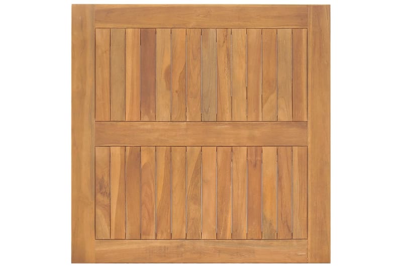 Hagespisebord 85x85x75 cm heltre teak - Brun - Hagemøbler - Hagebord - Spisebord ute