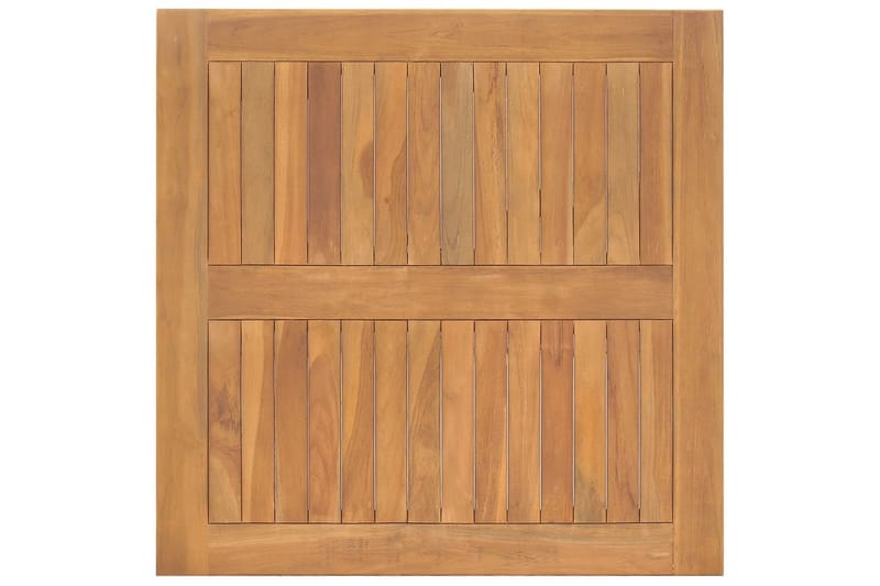 Hagespisebord 85x85x75 cm heltre teak - Brun - Spisebord ute