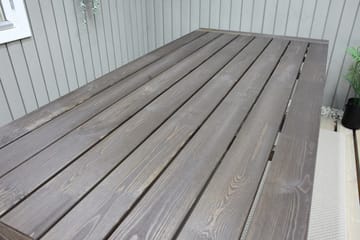 Hains Fasta Spisebord 220 cm - Brun - Hagemøbler - Hagebord - Spisebord ute