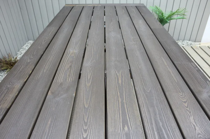 Hains Fasta Spisebord 220 cm - Brun - Hagemøbler - Hagebord - Spisebord ute