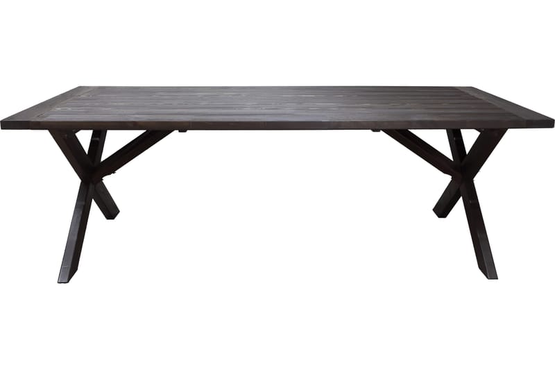 Hains Fasta Spisebord 220 cm - Brun - Hagemøbler - Hagebord - Spisebord ute