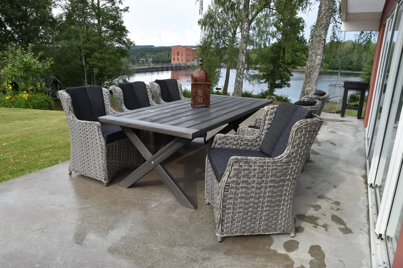 Hains Fasta Spisebord 220 cm - Shabby Chic - Hagemøbler - Hagebord - Spisebord ute