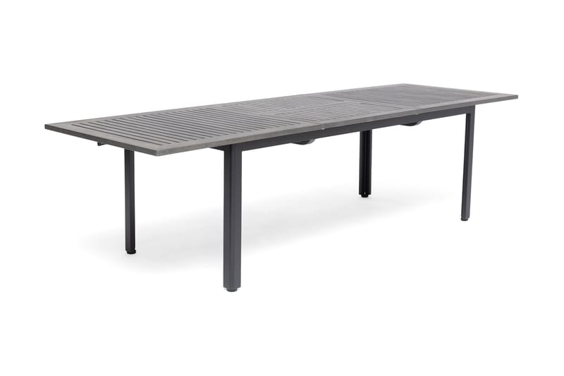 Hillerstorp Ammi Forlengningsbart Spisebord 200 cm - Aintwood/Grå/Svart - Spisebord ute