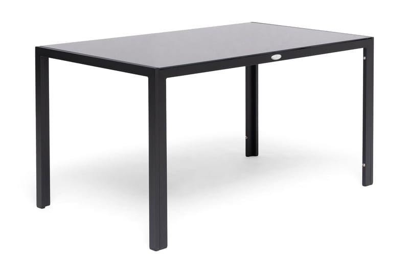Hillerstorp bord 140 cm - Glass/Svart - Spisebord ute