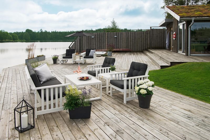 Hillerstorp Bullerö Gotland Bord 60x120 cm - Hvit - Hagemøbler - Hagebord - Spisebord ute