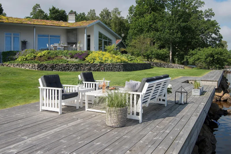 Hillerstorp Bullerö Gotland Bord 60x120 cm - Hvit - Hagemøbler - Hagebord - Spisebord ute