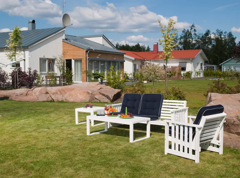 Hillerstorp Gotland Bord 60x120 cm - Hvit - Hagemøbler - Hagebord - Spisebord ute