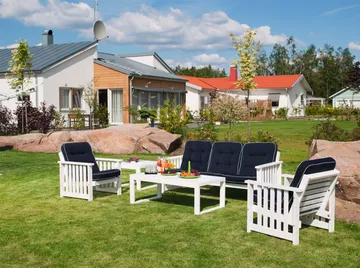 Hillerstorp Gotland Bord 60x120 cm - Hvit - Hagemøbler - Hagebord - Spisebord ute