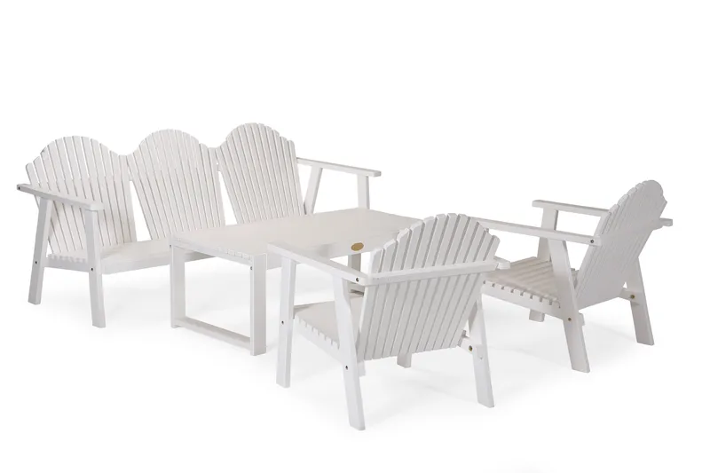 Hillerstorp Gotland Bord 60x120 cm - Hvit - Hagemøbler - Hagebord - Spisebord ute