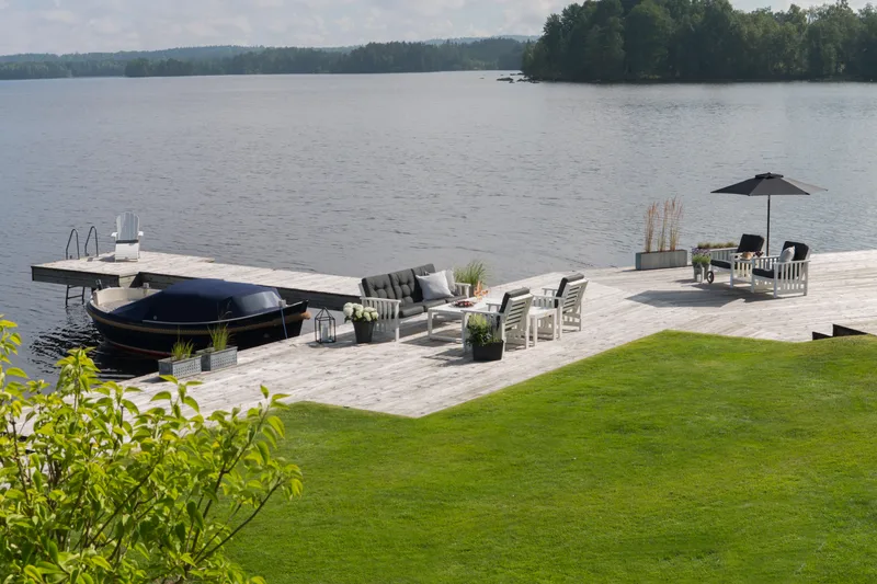 Hillerstorp Gotland Bord 60x120 cm - Hvit - Hagemøbler - Hagebord - Spisebord ute