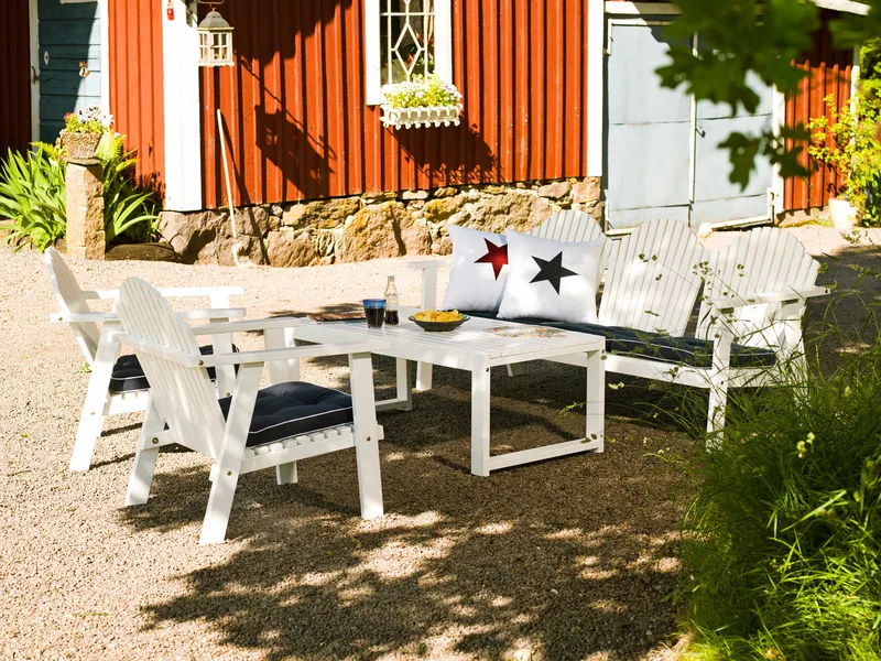 Hillerstorp Gotland Bord 60x120 cm - Hvit - Hagemøbler - Hagebord - Spisebord ute