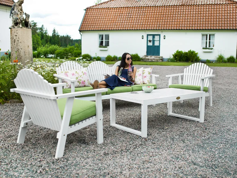 Hillerstorp Gotland Bord 60x120 cm - Hvit - Hagemøbler - Hagebord - Spisebord ute