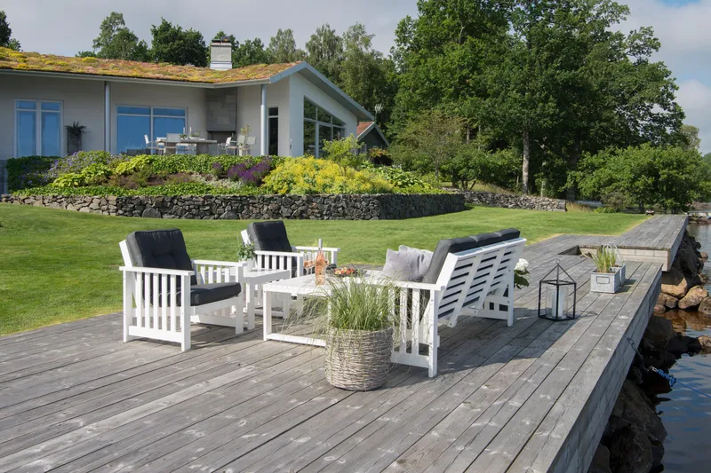 Hillerstorp Gotland Bord 60x120 cm - Hvit - Hagemøbler - Hagebord - Spisebord ute
