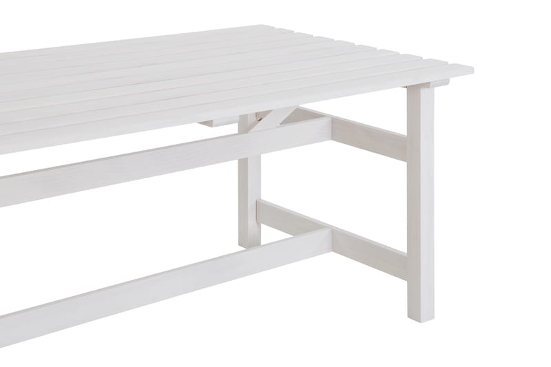 Husarn Spisebord 160 cm Matt Hvit - KWA - Hagemøbler - Hagebord - Spisebord ute