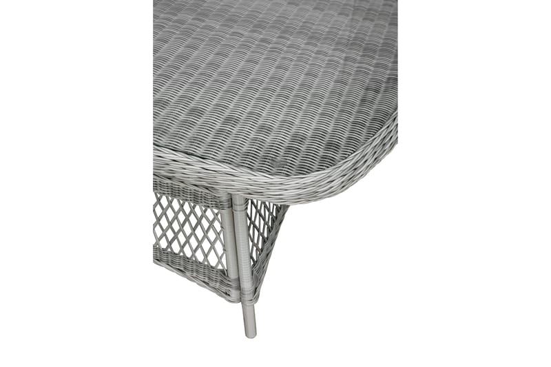 Hven Spisebord 165 cm Ovalt Glass - Sand - Spisebord ute