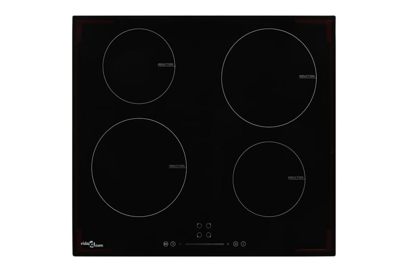 Induksjonskomfyr med 4 plater berøringskontroll glass 7000 W - Hagemøbler - Hagebord - Spisebord ute