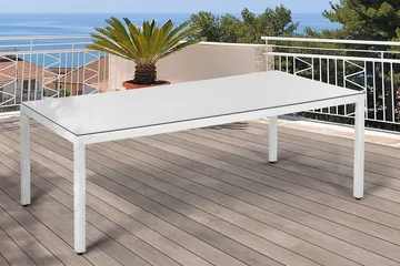 Italy Hagebord 220 cm - Hvit - Hagemøbler - Hagebord - Spisebord ute