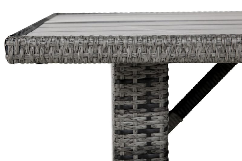 James Bord 145 cm - Aintwood/Grå - Hagemøbler - Hagebord - Spisebord ute