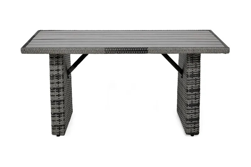 James Bord 145 cm - Aintwood/Grå - Hagemøbler - Hagebord - Spisebord ute