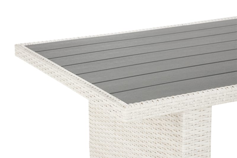 James Bord 85x145 cm - Hvit/Aintwood - Hagemøbler - Hagebord - Spisebord ute