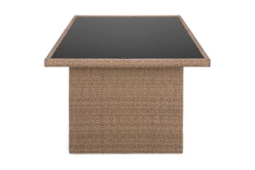 James Bord 85x145 cm - Sand/Glass - Hagemøbler - Hagebord - Spisebord ute