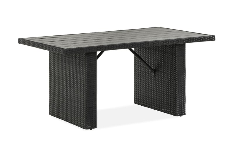 James Bord - Aintwood/Svart - Hagemøbler - Hagebord - Spisebord ute
