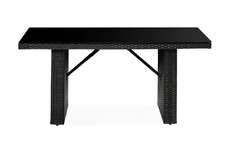 James Bord - Glass/Svart - Hagemøbler - Hagebord - Spisebord ute