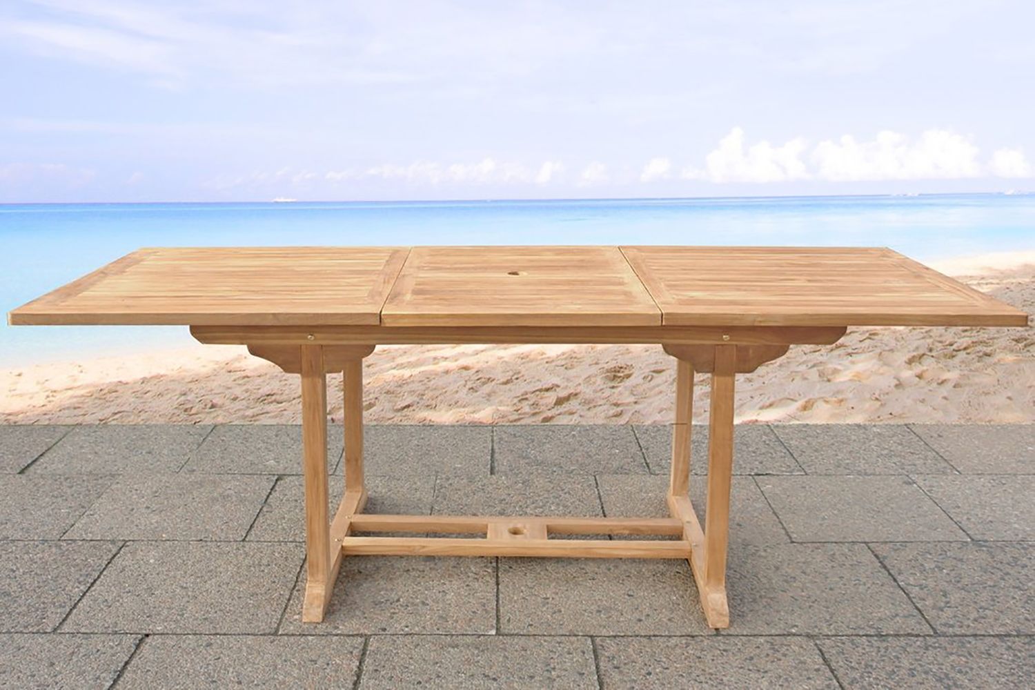 Java Bord 220 cm - Tre / Natur - Hagemøbler - Hagebord - Spisebord ute