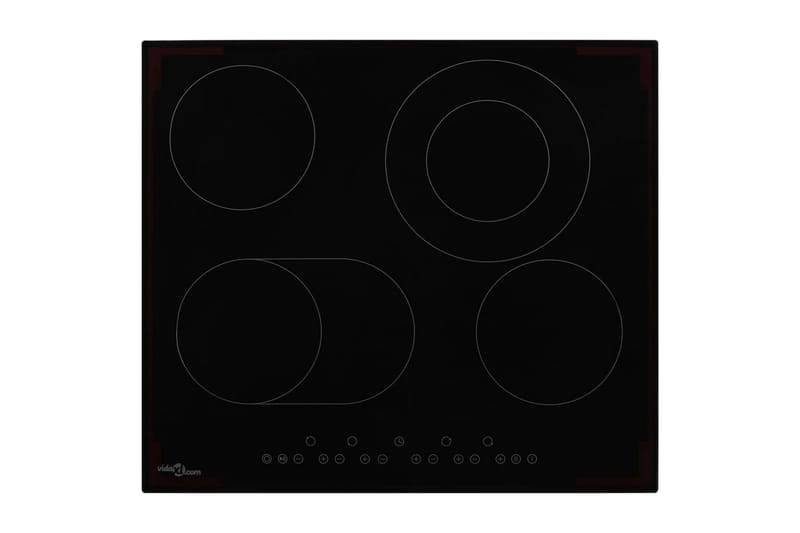 Keramisk komfyr med 4 plater berøringskontroll 6600 W - Hagemøbler - Hagebord - Spisebord ute