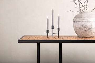 Khung Spisebord 200 cm - Svart/Brun - Hagemøbler - Hagebord - Spisebord ute