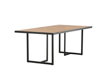 Khung Spisebord 200 cm - Svart/Brun - Hagemøbler - Hagebord - Spisebord ute