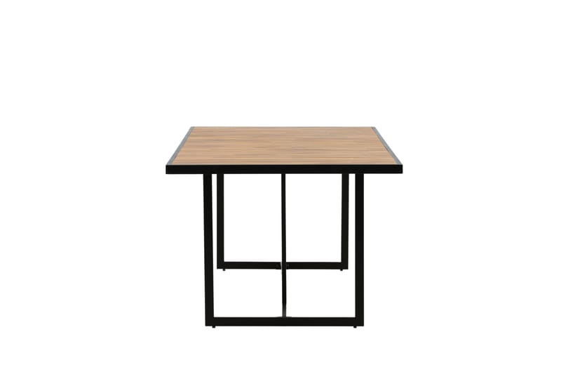 Khung Spisebord 200 cm - Svart/Brun - Hagemøbler - Hagebord - Spisebord ute