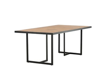 Khung Spisebord 200 cm - Svart/Brun - Hagemøbler - Hagebord - Spisebord ute
