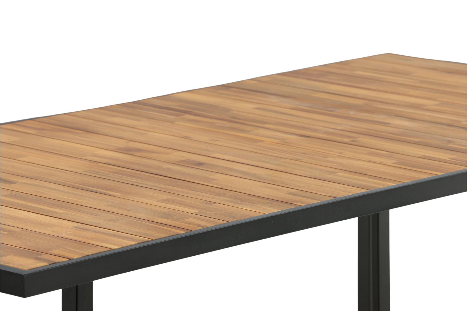 Khung Spisebord 200 cm - Svart/Brun - Hagemøbler - Hagebord - Spisebord ute