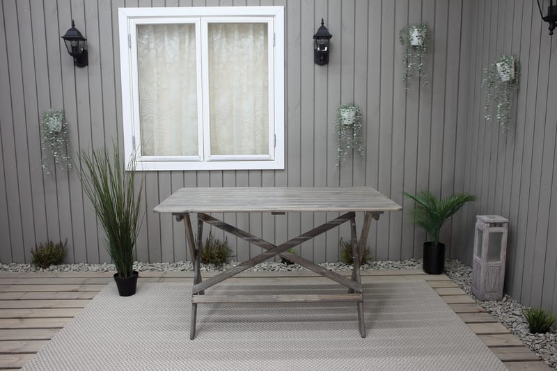 Larios Spisebord 126 cm - Grå - Hagemøbler - Hagebord - Spisebord ute
